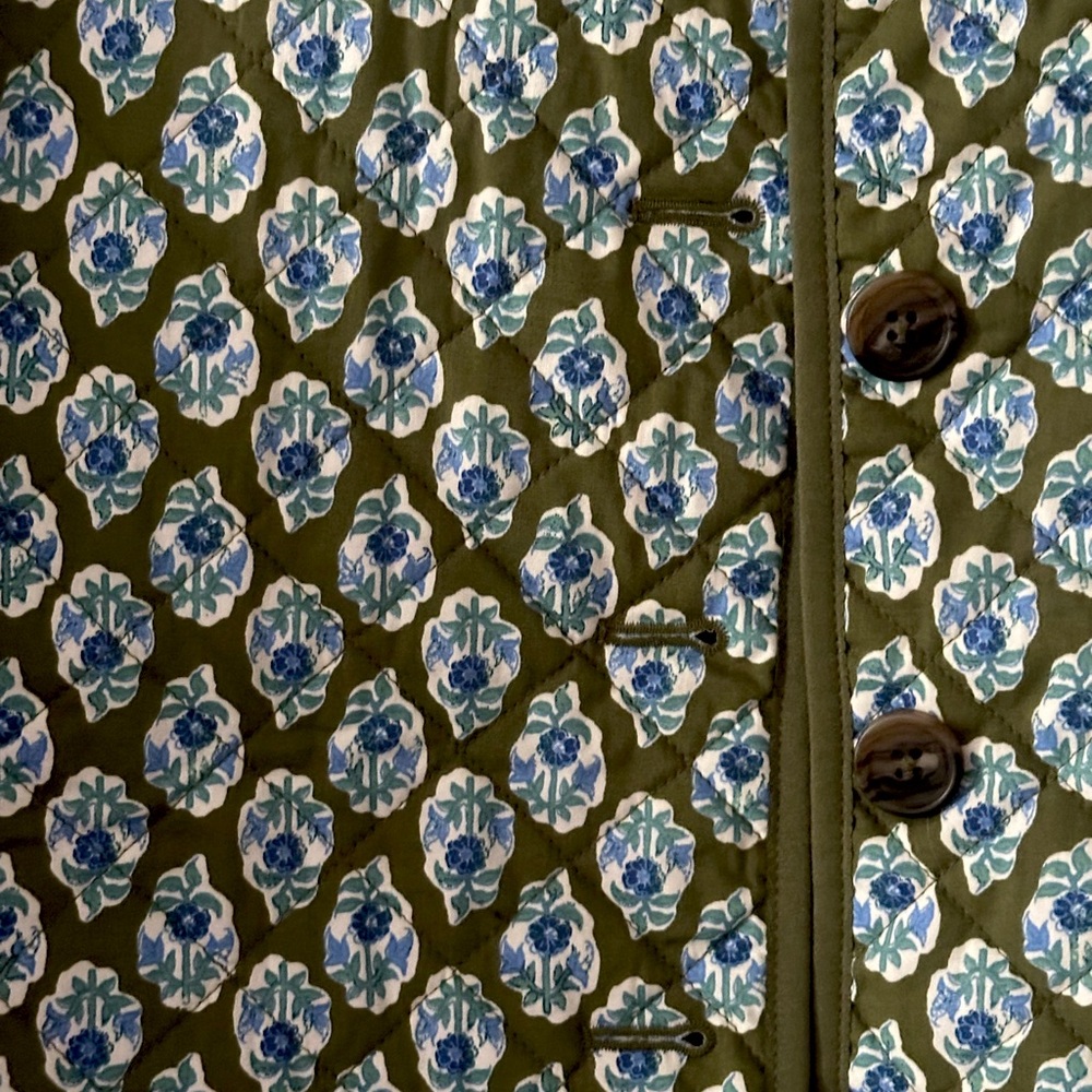 J. Crew Quilted Paisley Barn Jacket - Picture 2 of 4